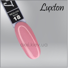Камуфлююча база для гель-лаку LUXTON Neglige Base 18, тепла рожева з шимером, 10мл
