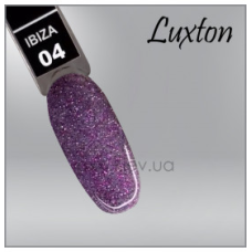 Гель лак LUXTON Ibiza 4, світловідбивний рожево-сріблястий з блискітками та шиммерами, 10мл