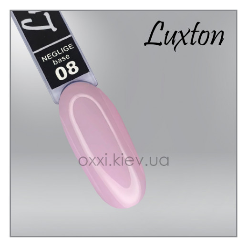 Камуфлююча база для гель-лаку LUXTON Neglige Base 8, лілово-рожева, 10мл