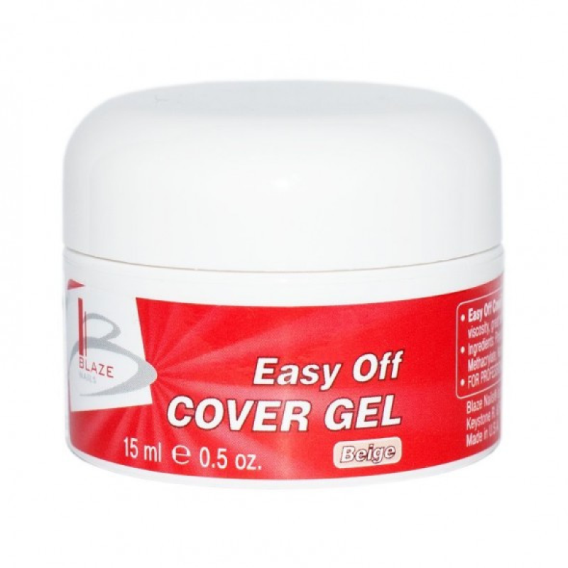 УФ-гель камуфлювальний, BLAZE Easy Off Cover Gel Beige, 15 мл