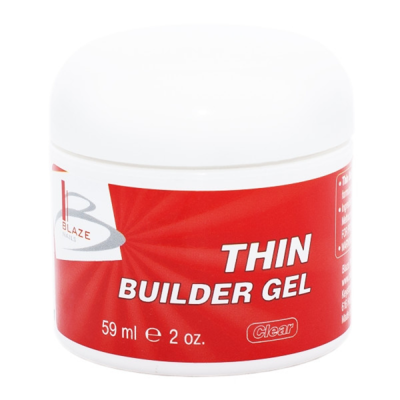 УФ-гель конструювальний рідкий, BLAZE Thin Builder Gel Clear, 59 мл