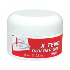 УФ-гель конструювальний середній, BLAZE X-Tend Builder Gel Pink, 15 мл