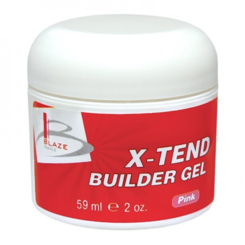 УФ-гель конструювальний середній, BLAZE X-Tend Builder Gel Pink, 59 мл