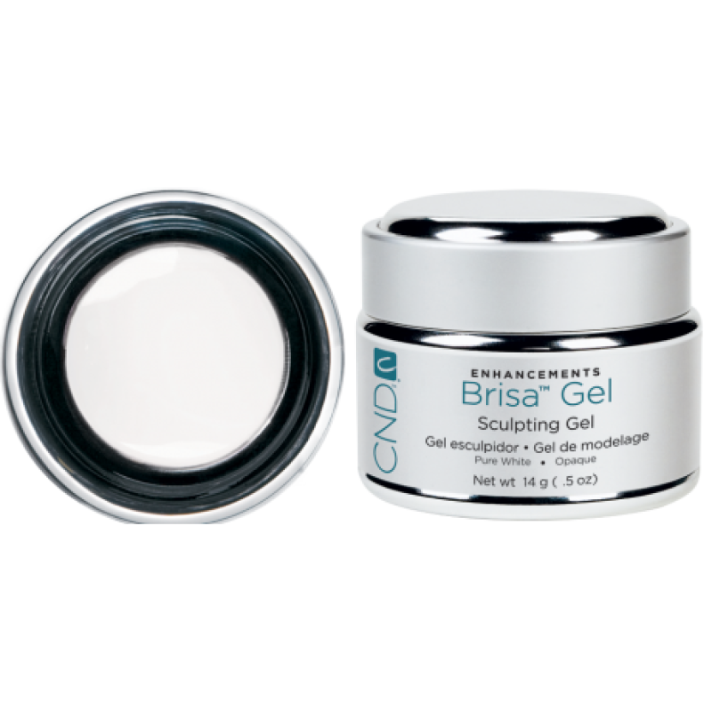 Моделювальний щільний яскраво-білий гель BRISA Gel Pure White Opaque CND 14 г