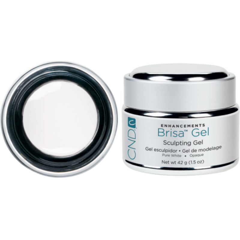 Моделювальний щільний яскраво-білий гель BRISA Gel Pure White Opaque CND 42 гр