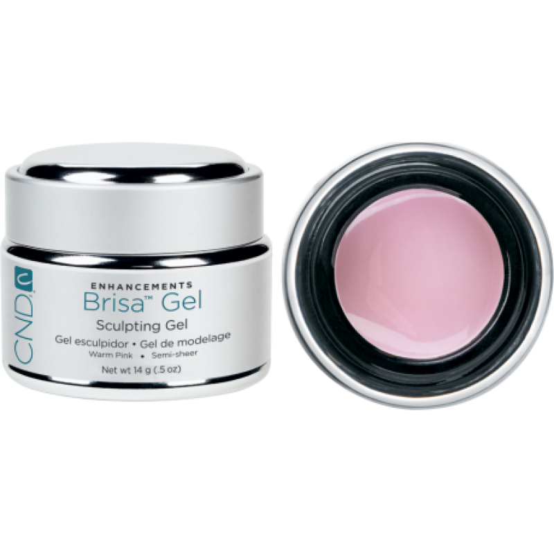 Моделювальний рожевий напівпрозорий гель BRISA Gel Warm Pink Semi-sheer CND 14 г