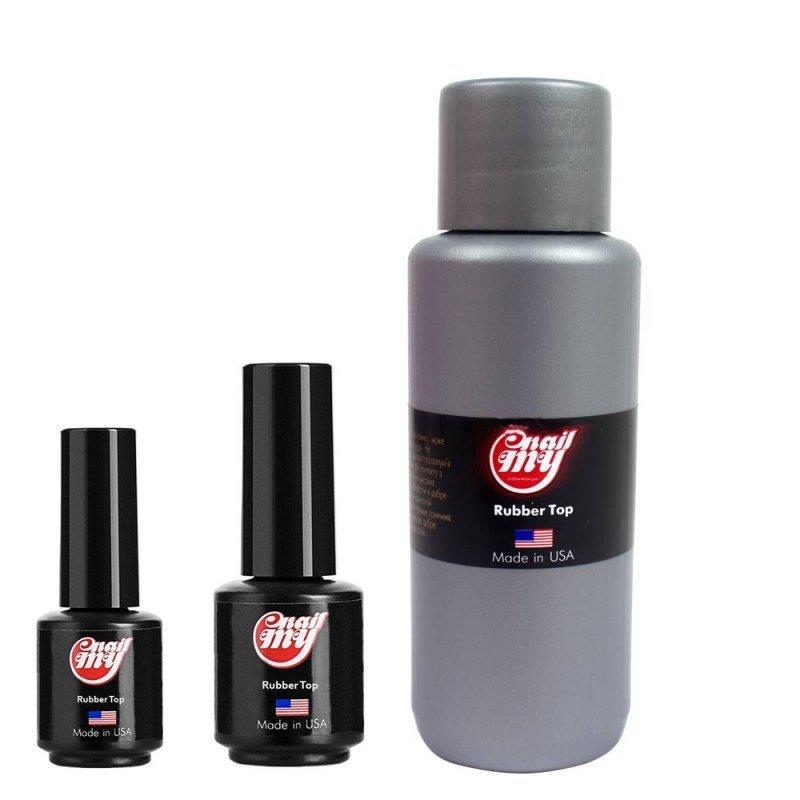 Закріплювач для гель-лаку MY NAIL RUBBER TOP (З ЛІПКИМ СЛОЕМ) 60 мл