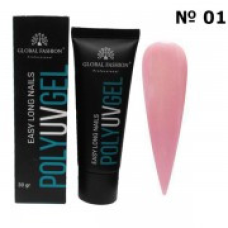 Полігель GLOBAL FASHION POLY UV GEL 01, 30 МЛ