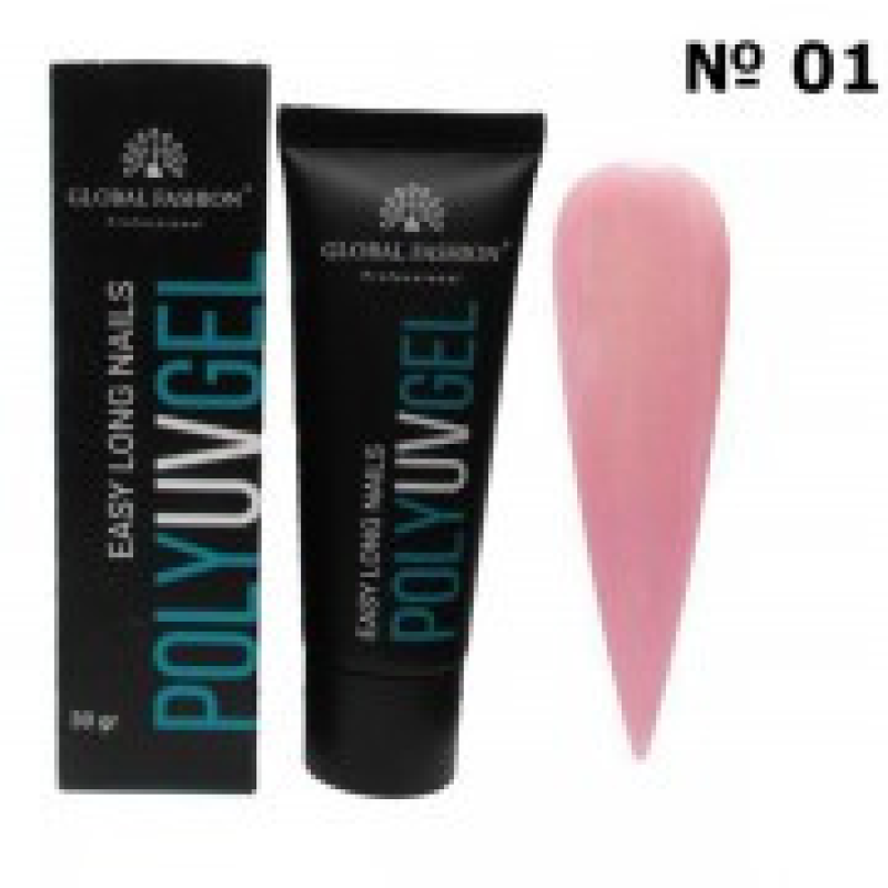 Полігель GLOBAL FASHION POLY UV GEL 01, 30 МЛ