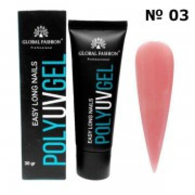 Полігель Global Fashion Poly UVGel 03, 30 мл