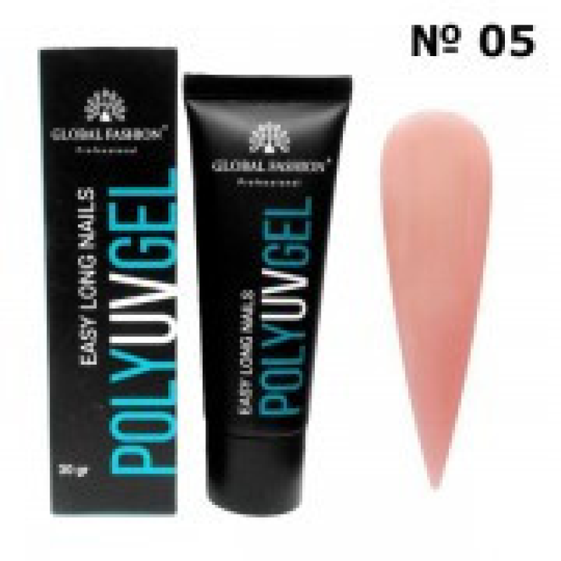 Полігель Global Fashion Poly UVGel 05, 30 мл