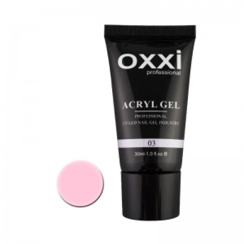 Акрил-гель (полігель) OXXI Professional 03 світло-рожевий,30 мл