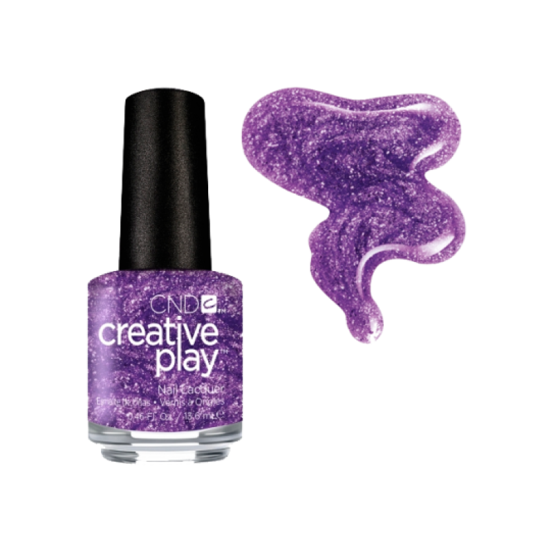 Лак для нігтів CNDTM CreativePlayTM Miss Purplelarity #455, фіолетовий глітер