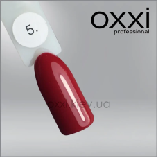 ГЕЛЬ-ЛАК OXXI 5 ОЧЕНЬ ТЕМНИЙ КРАСНИЙ, ЕМАЛЬ, 10МЛ