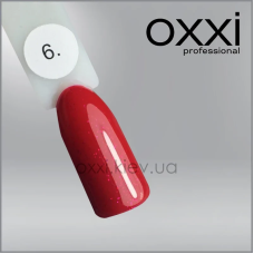 ГЕЛЬ-ЛАК OXXI 6 ТЕМНЫЙ КРАСНЫЙ С МИКРОБЛЕСКОМ, 10МЛ