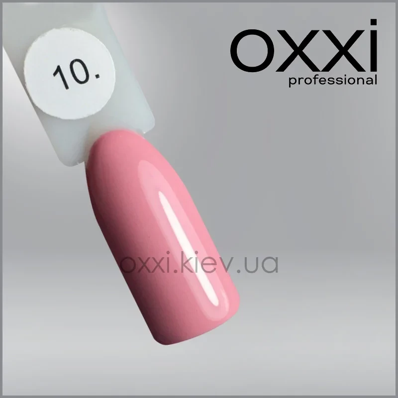 ГЕЛЬ-ЛАК OXXI 10 БЛЕДНИЙ РОЗОВО-КОРАЛОВИЙ, ЕМАЛЬ, 10МЛ