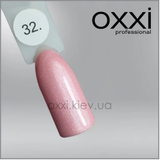 ГЕЛЬ-ЛАК OXXI 32 НЕЖНИЙ РОЗОВИЙ З МІКРОБЛЕСКОМ, 10МЛ