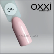 ГЕЛЬ-ЛАК OXXI 34 БЛЕДНИЙ ПЕРСІКОВО-РОЗОВИЙ, ЕМАЛЬ, 10МЛ