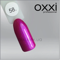 ГЕЛЬ-ЛАК OXXI 58 ФУКСИЯ, МИКРОБЛЕСК, 10МЛ