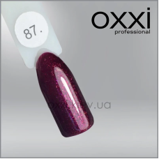 ГЕЛЬ-ЛАК OXXI 87 ВІШНЕВИЙ З МІКРОБЛЕСКОМ, 10МЛ