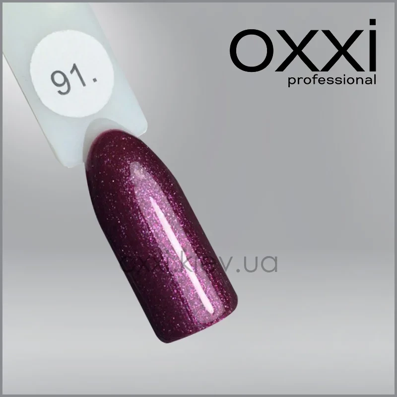 ГЕЛЬ-ЛАК OXXI 91 ЯГОДНЫЙ С МИКРОБЛЕСКОМ, 10МЛ