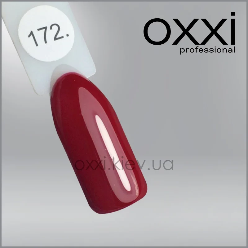 ГЕЛЬ-ЛАК OXXI 172 ТЕМНИЙ КРАСНИЙ, ЕМАЛЬ, 10МЛ