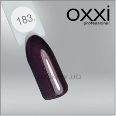 ГЕЛЬ-ЛАК OXXI 183 ТЕМНЫЙ ВИШНЕВЫЙ, МИКРОБЛЕСК, 10МЛ
