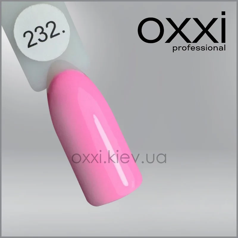 ГЕЛЬ-ЛАК OXXI 232 НЕЖНО-РОЗОВИЙ, ЕМАЛЬ, 10МЛ