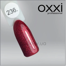 ГЕЛЬ-ЛАК OXXI 236 КРАСНО-МАЛИНОВЫЙ, МИКРОБЛЕСК, 10МЛ