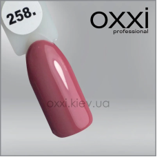 ГЕЛЬ-ЛАК OXXI 258 КАРАМЕЛЬНО-РОЗОВИЙ, ЕМАЛЬ, 10МЛ