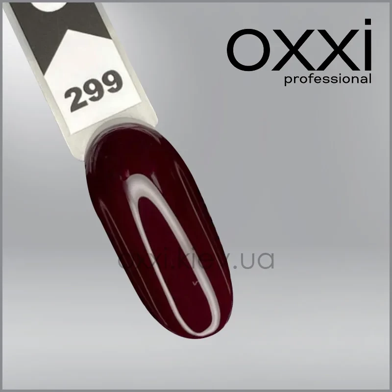 ГЕЛЬ-ЛАК OXXI 299 ТЕМНО-КРАСНИЙ, ЕМАЛЬ, 10МЛ