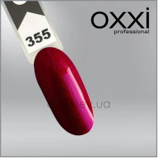 ГЕЛЬ-ЛАК OXXI 355, КРАСНИЙ З ШІММЕРОМ, 10МЛ